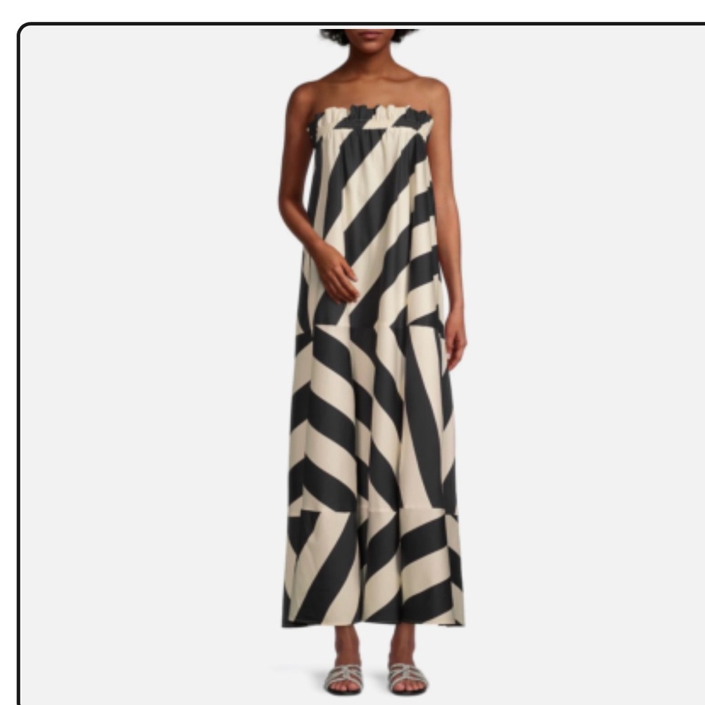 Tory Burch wide stripe maxi dress